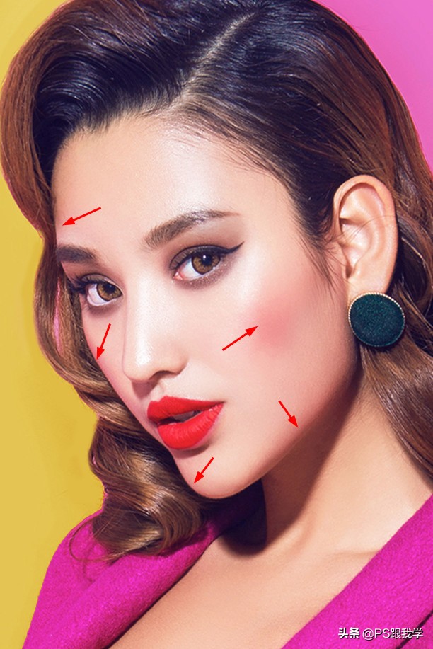 Photoshop中不涂不抹不做选区,消除脸部高原红,还统一均匀肤色