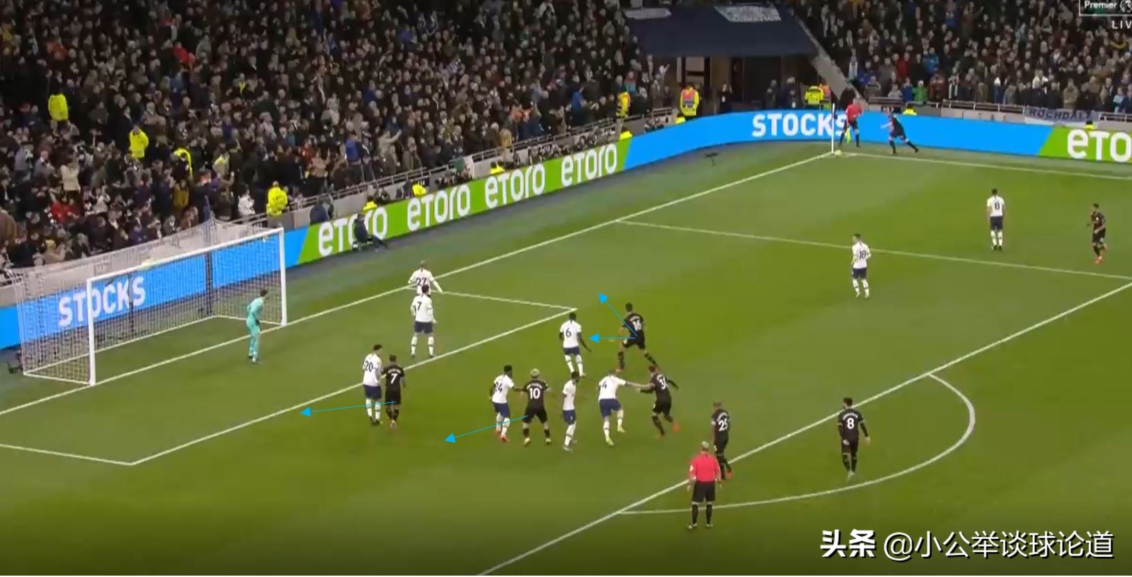 现在英超定位球,英超禁区定位球