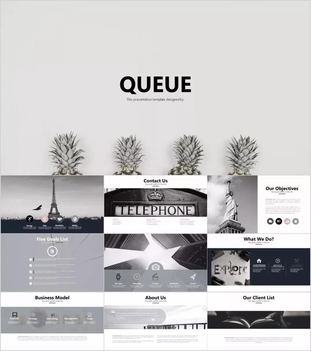 简约却不简单的ppt模板,极简办公ppt模板免费