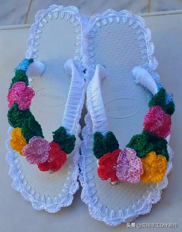 针织作品70款简约,手工针织凉鞋花样图