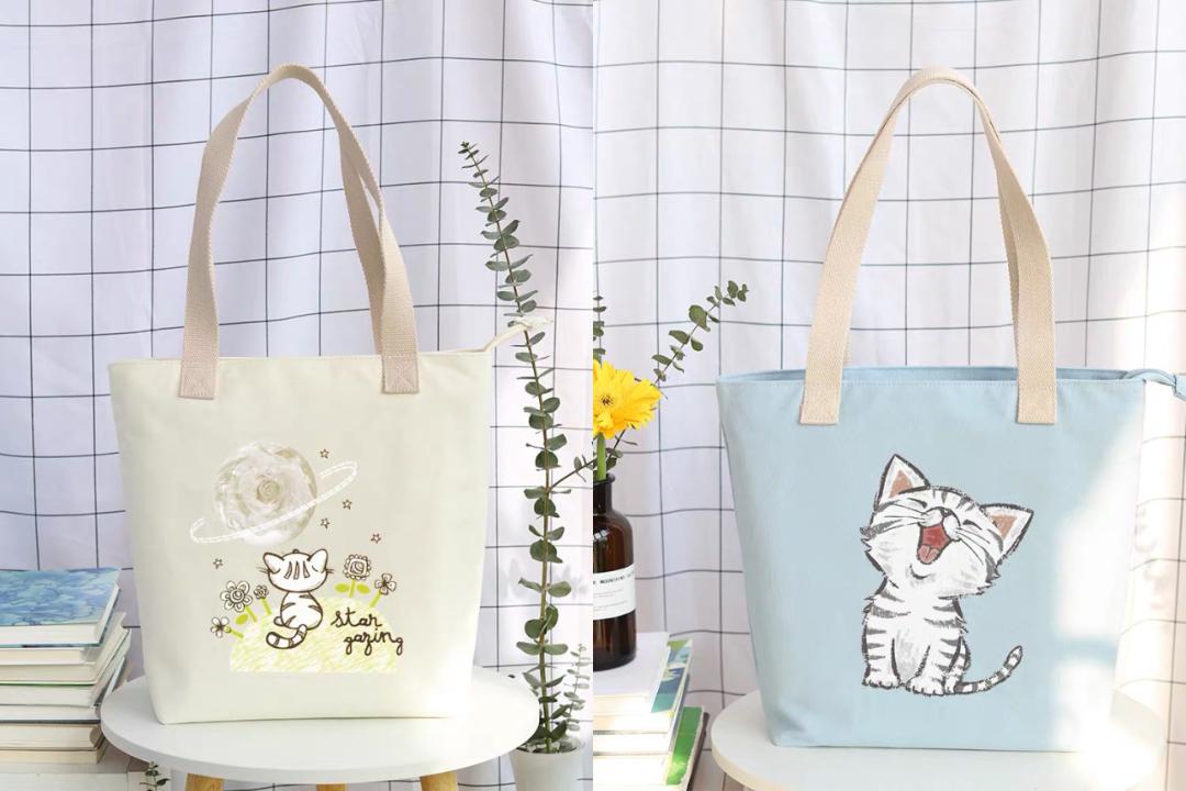 现在流行的帆布包简约好看又百搭,适合夏天背的帆布包