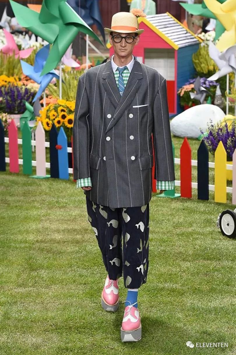 thombrowne2018男装,ThomBrowne2018春夏男装闭场造型