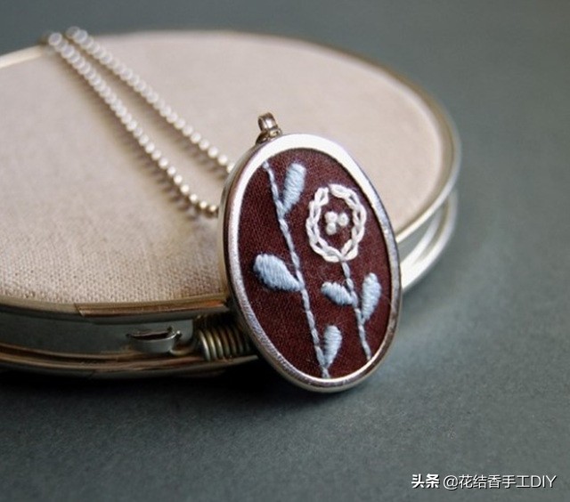 简单的刺绣秒学会,简单做美丽项链
