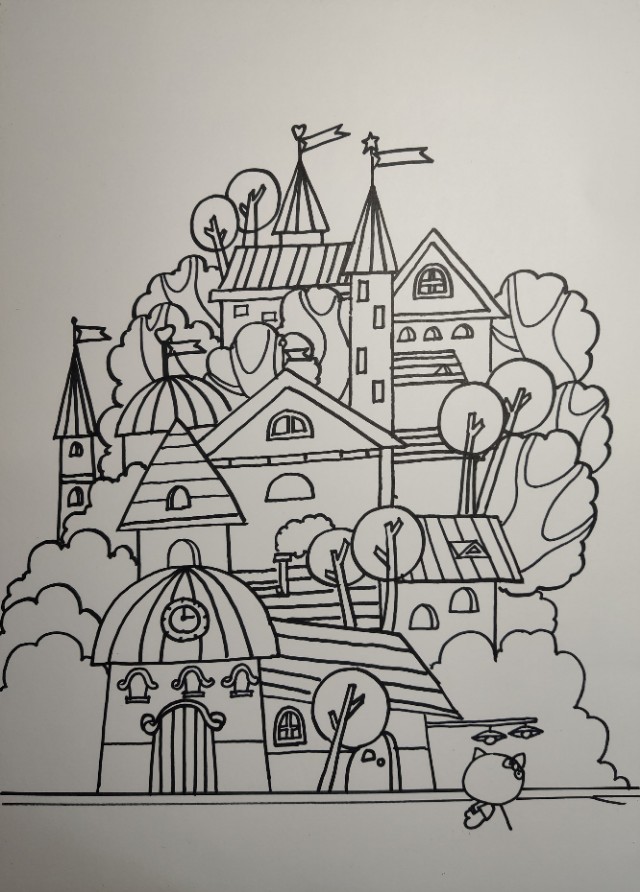 小孩子暑假学习画画需要如何安排,1-3岁孩子学画画基础入门房子