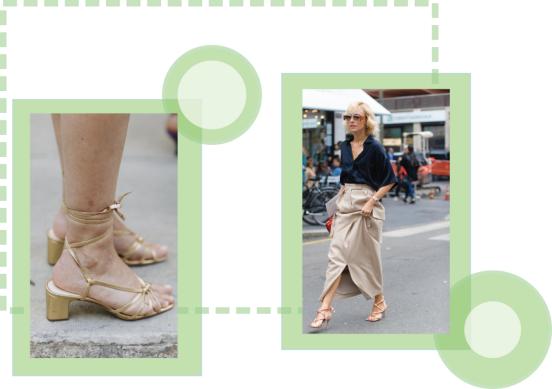 显腿型的凉鞋,粗跟凉鞋穿出女人的气质不累脚