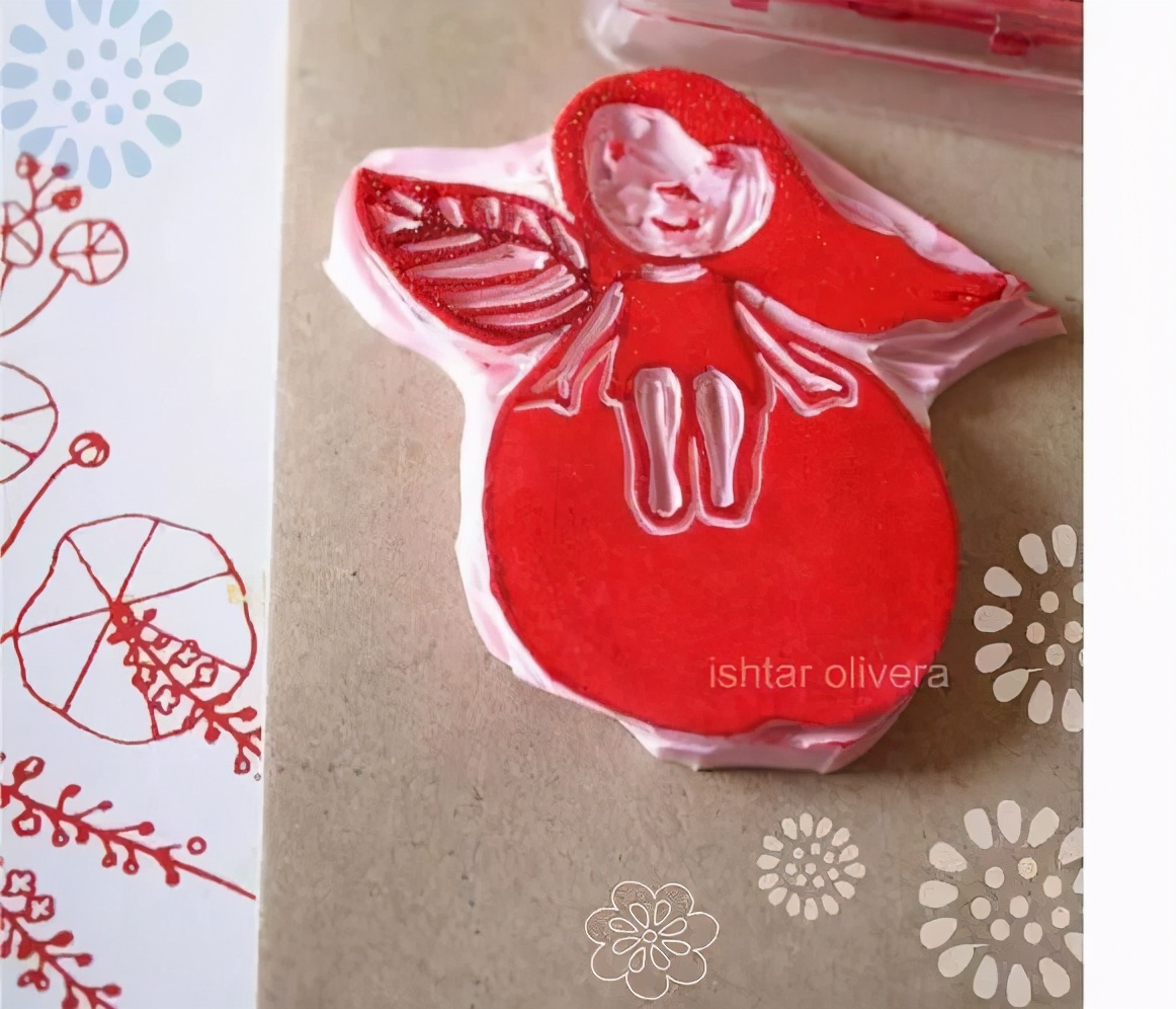 一块钱的可塑橡皮咋做,拿普通橡皮刻印章