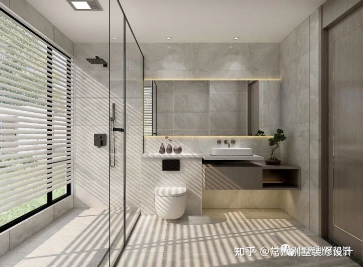 新中式极简轻奢风格别墅外观,320平别墅客厅装修效果图