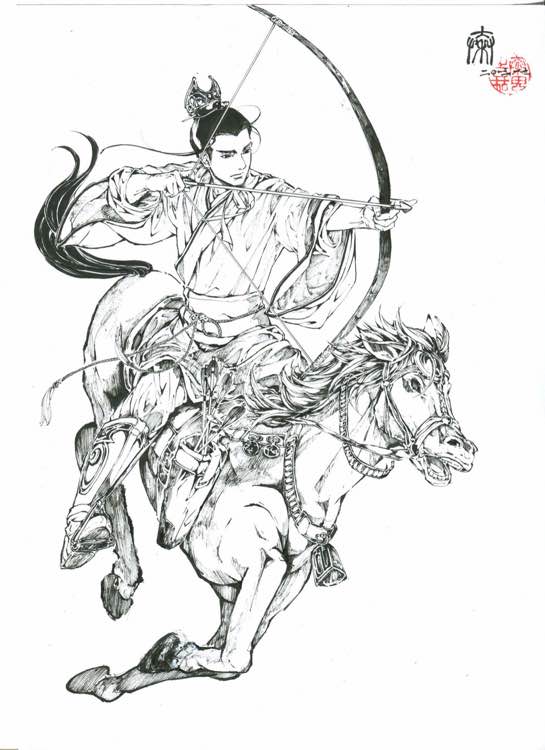 转手绘古风图片,汉服转手绘图片大全