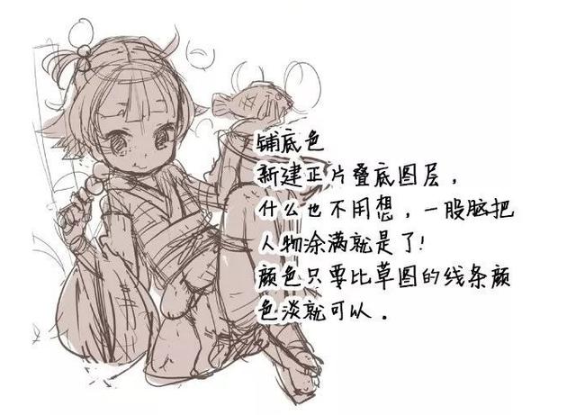 ps画画厚涂怎么过渡颜色,画完黑白厚涂怎么上色ps