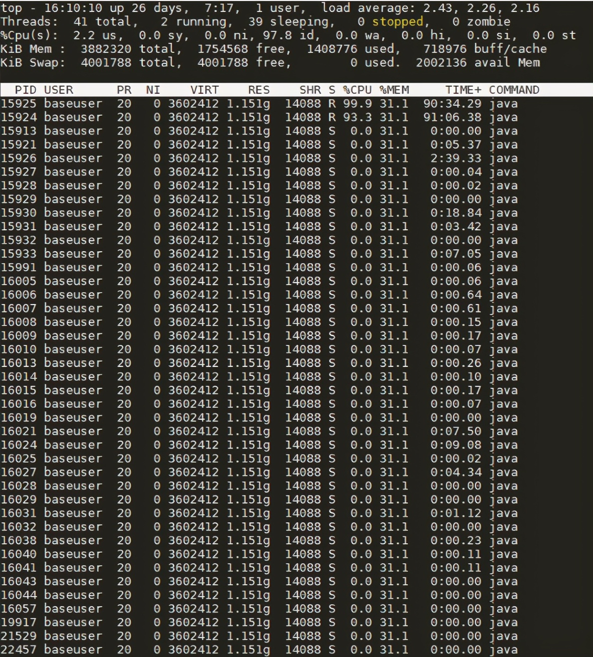 cpu占用过高最简单的方法,cpu占用100%排查过程