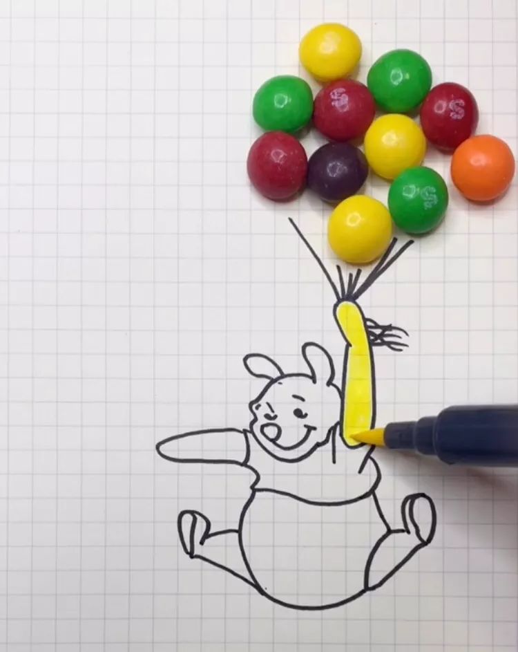 【一学就会】教你画，可爱的小熊维尼~