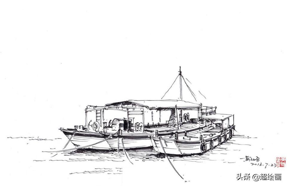 十大顶级钢笔画速写,钢笔速写100幅图片