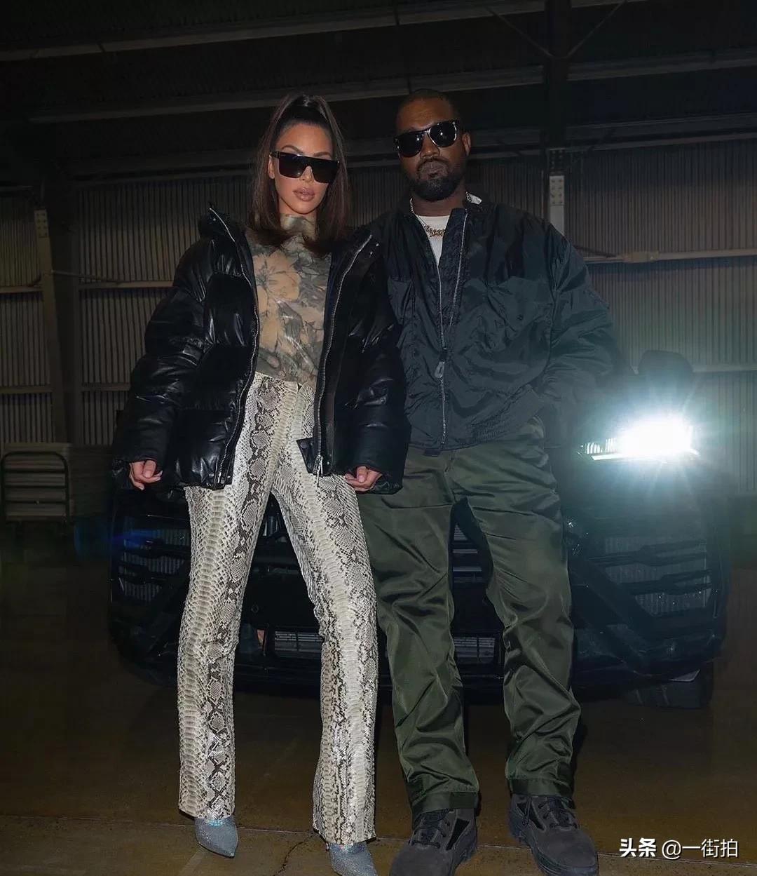 金卡戴珊穿yeezy,金卡戴珊穿黑色衣服