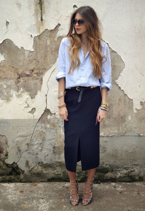 衬衣职场穿法,衬衣的多种穿法没扣子