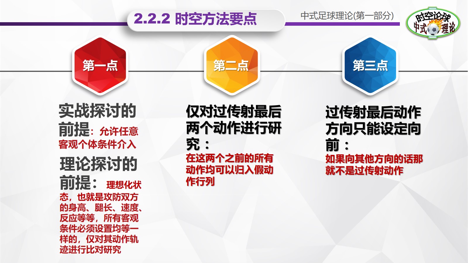 足球理论介绍,中式足球理论