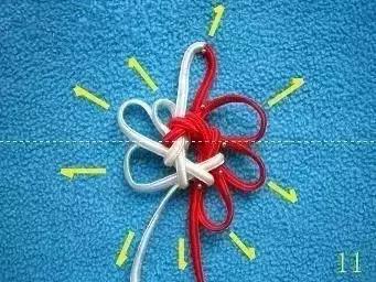 手串伸缩加珠绳打结法,单绳一珠一结打结法