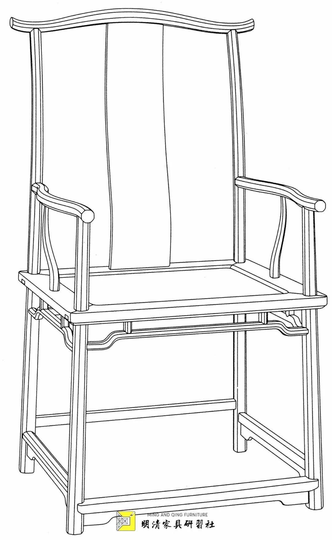 一张椅子风景图,一张好的官帽椅可以保证坐的舒适