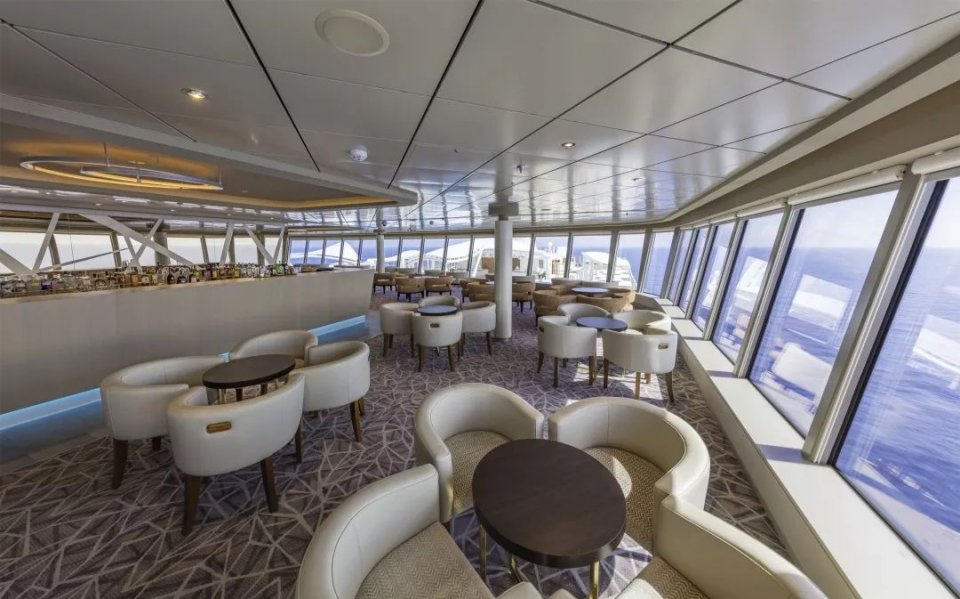 世界梦号邮轮全图,全球最大海上超级城堡