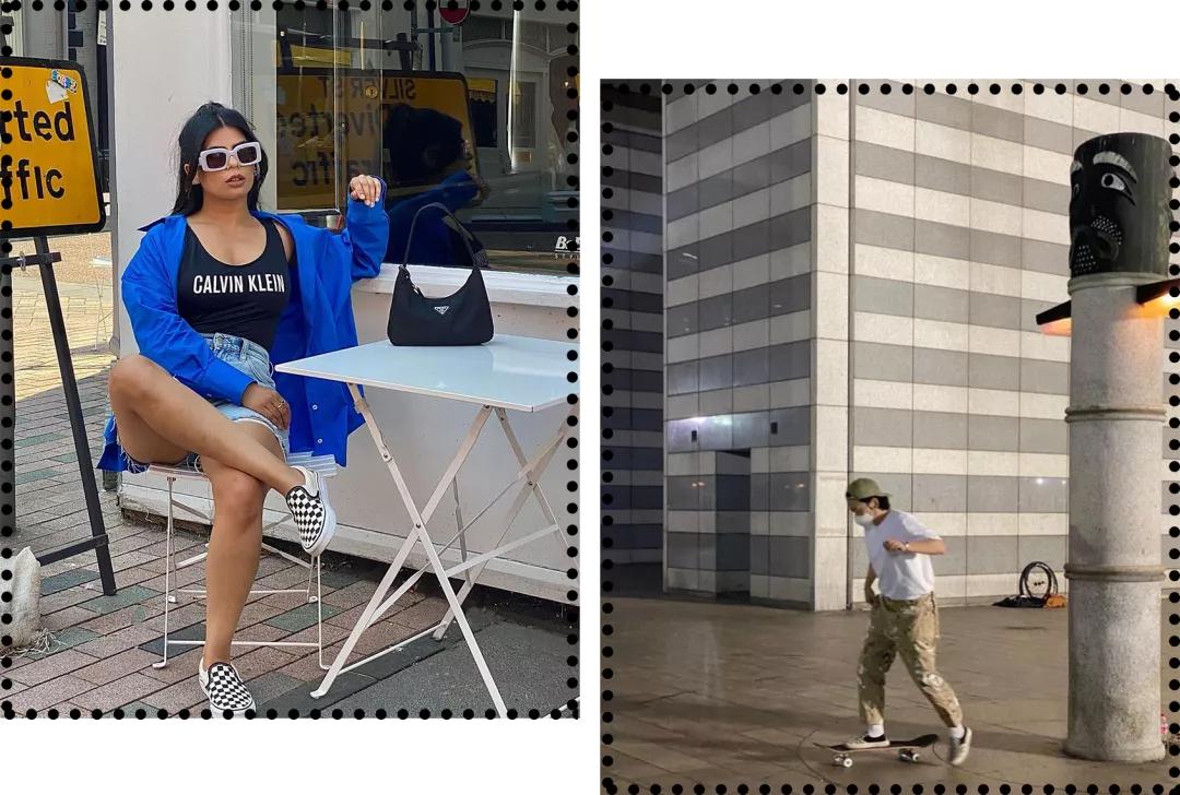 棋盘格网红款,厚底vans棋盘格