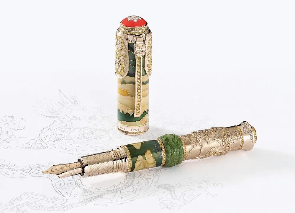 价值200万，以康熙、长城、泰姬陵作为创作灵感的笔长什么样？