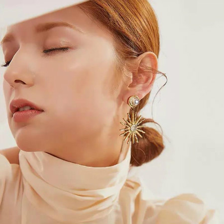 耳环款式图银,优雅耳环必备款式图片大全