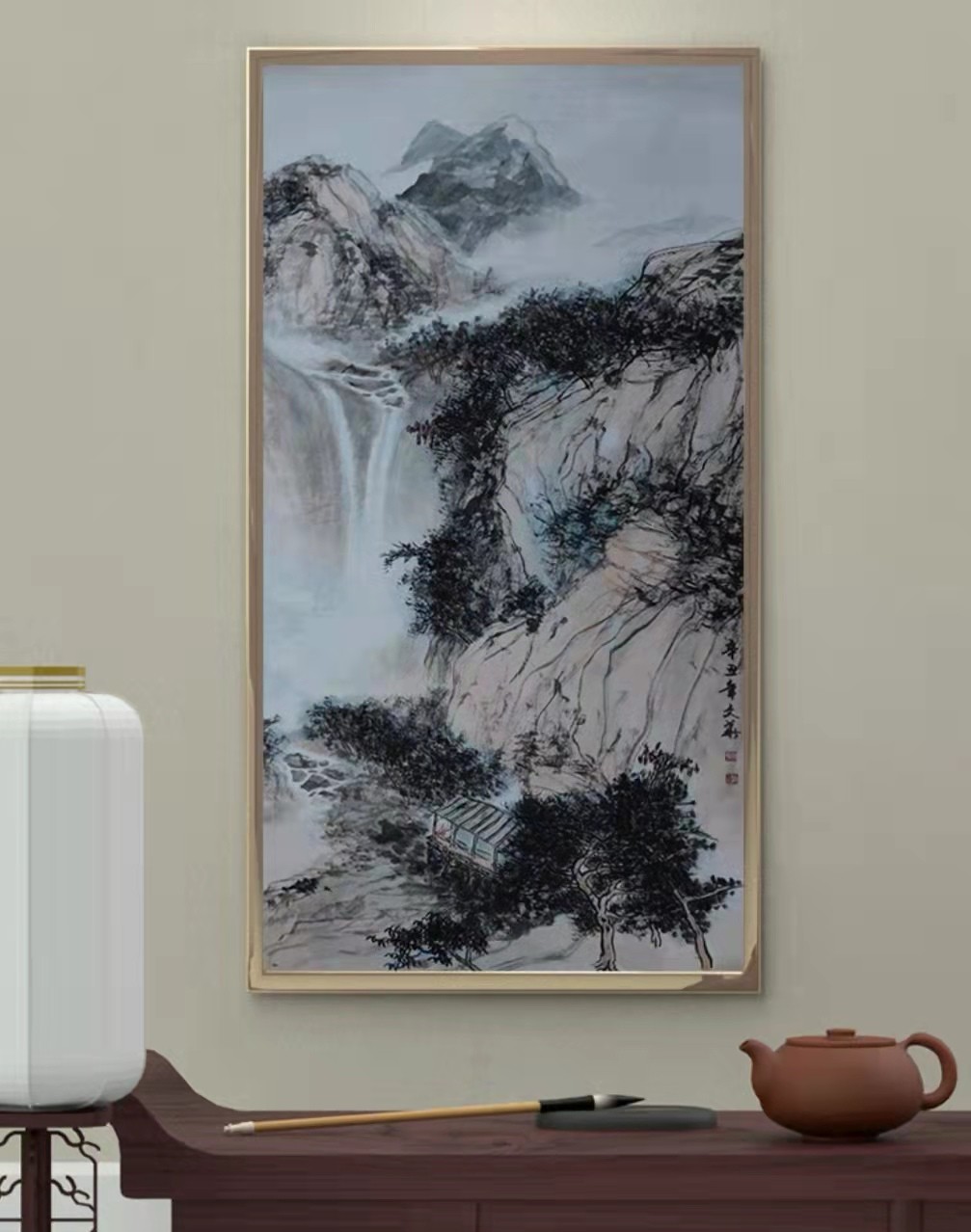 中秋佳节祝福字画,喜迎中秋佳节字画