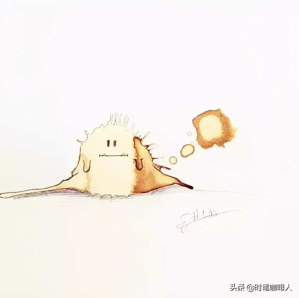 你的杯子里有星空,你的咖啡杯熟悉的气味