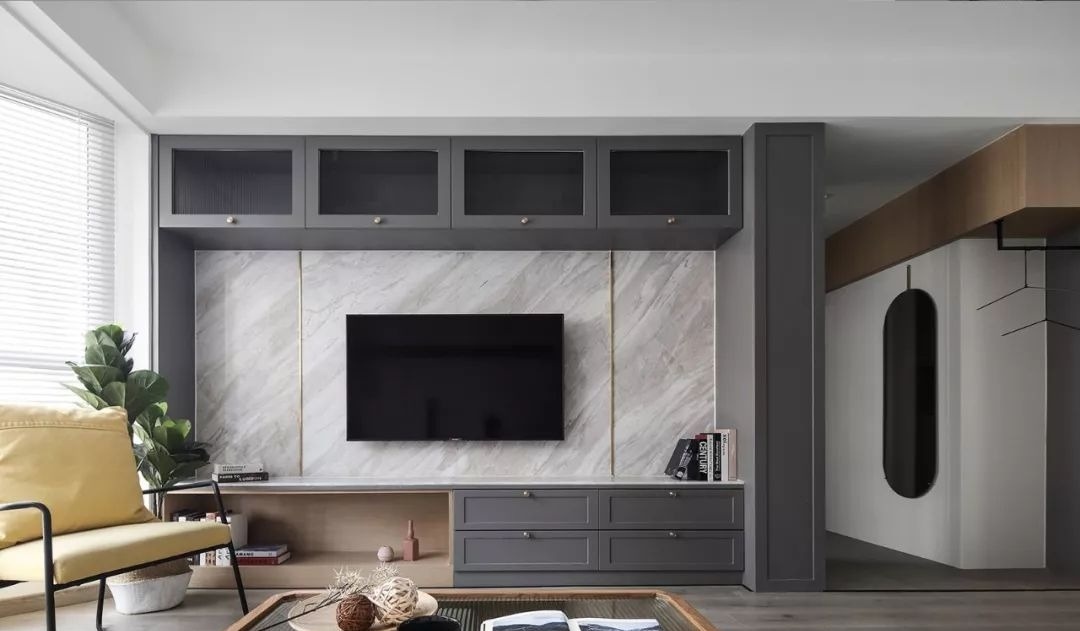客厅电视柜搭配效果图,客厅流行哪种电视柜好看又实用