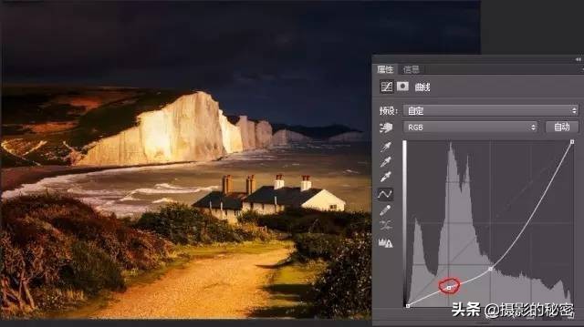 ps曲线上的文字,ps怎么用曲线调整图片部分亮度