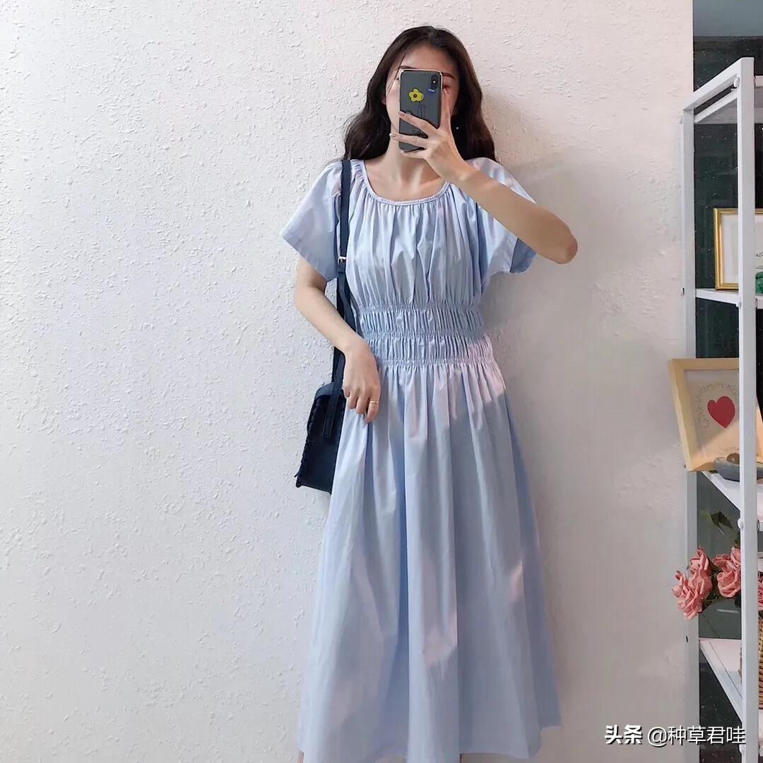 蓝色系的夏季穿搭,夏季高品质甜酷风穿搭