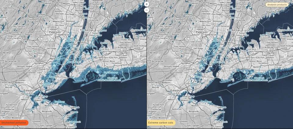 海平面上升66米对中国有什么影响,海平面上升上海还能坚挺多少年