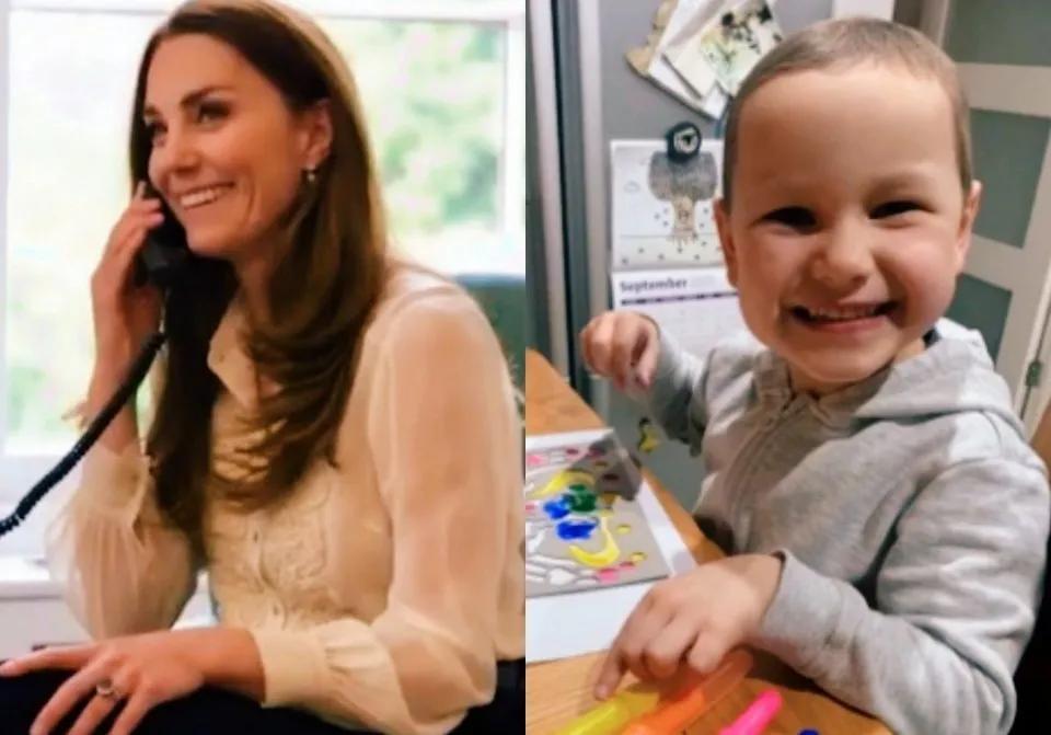 凯特用行动播撒爱，穿粉裙会见白血病女孩，曾经的承诺不曾忘记