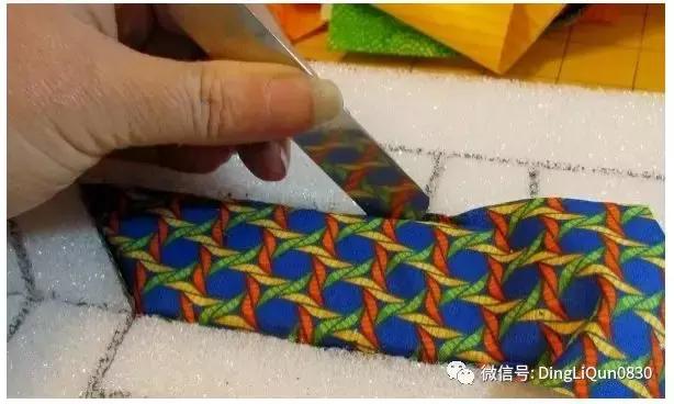 褶皱布画diy教程,布艺褶皱画