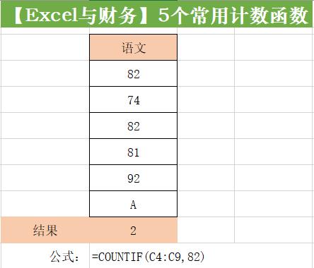 excel的计数公式,有条件计数函数excel