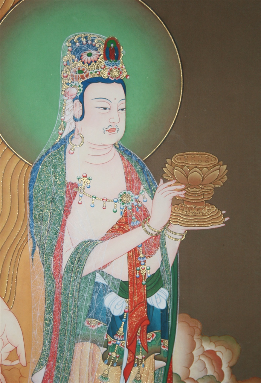 西方三圣是指阿弥陀佛图片,佛教西方三圣阿弥陀佛像