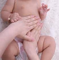 婴儿肠胀气抚触手法,婴儿肠胀气辅助操