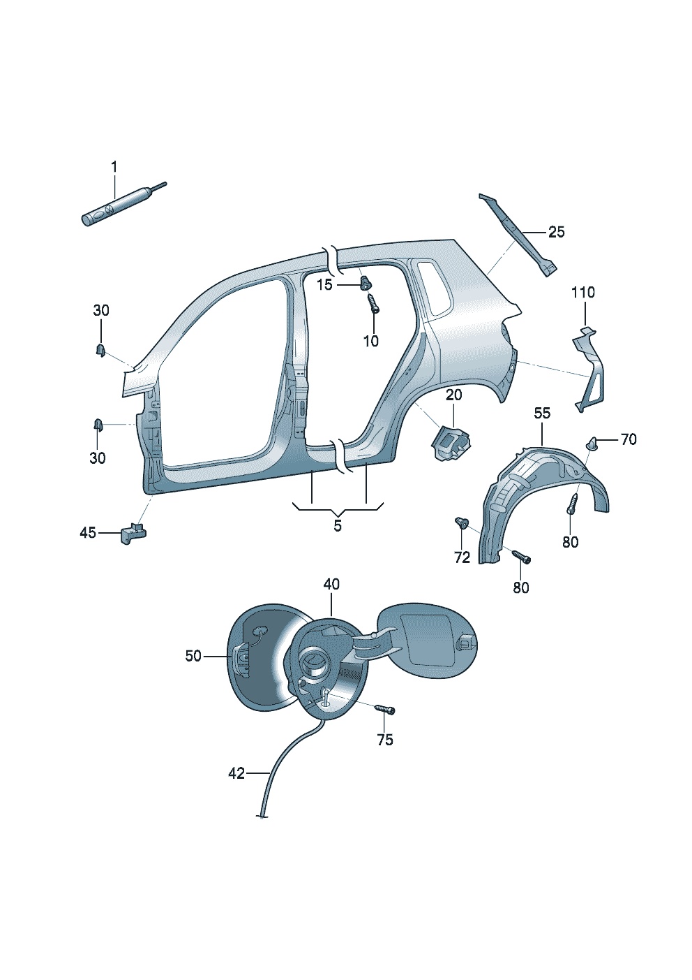 途观l油箱盖应急开启在哪里,2022款途观l油箱盖怎么开启