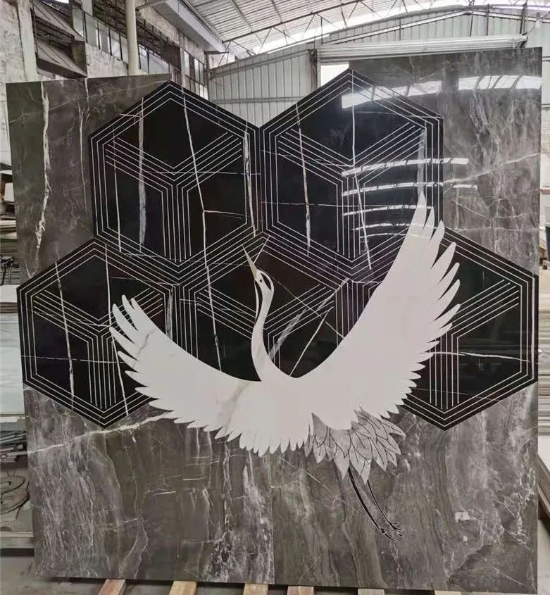 粤美水刀拼花许俞平:专注瓷砖加工做最后赢家