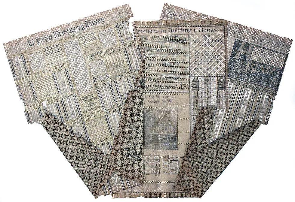 她用一把手术刀在2毛钱废报纸上雕出精美图腾，一幅卖60万