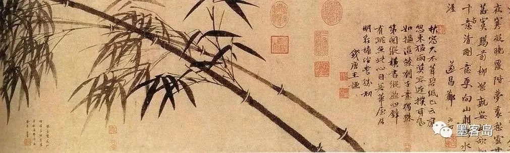 当代画墨竹大师的画,墨竹图绘画欣赏