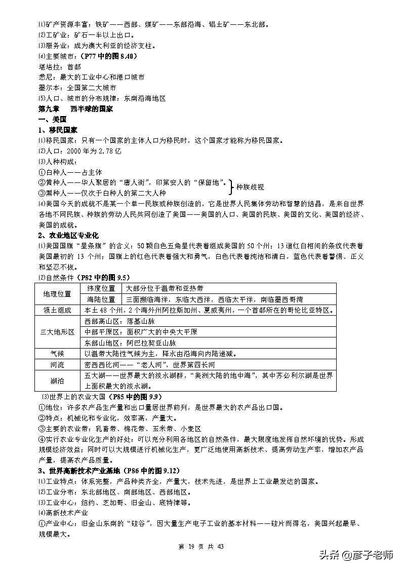 （超详超全）初中地理知识点归纳汇总，七八九年级同学通用