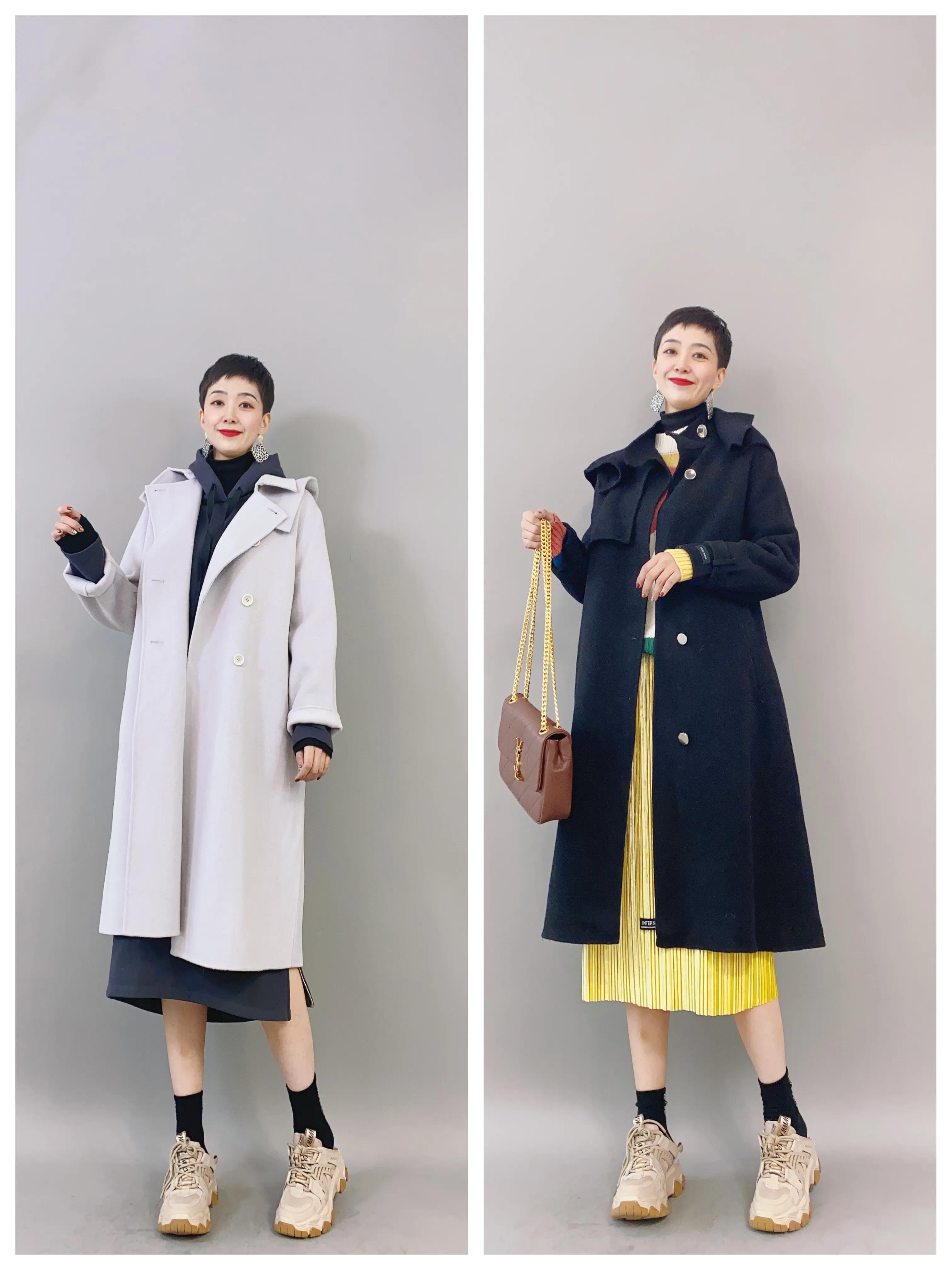 男士秋冬高档羊毛大衣,可拆卸羽绒服羊毛大衣男