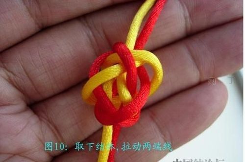 绳结编法大全中国结,中国结纽扣编法慢动作编手链