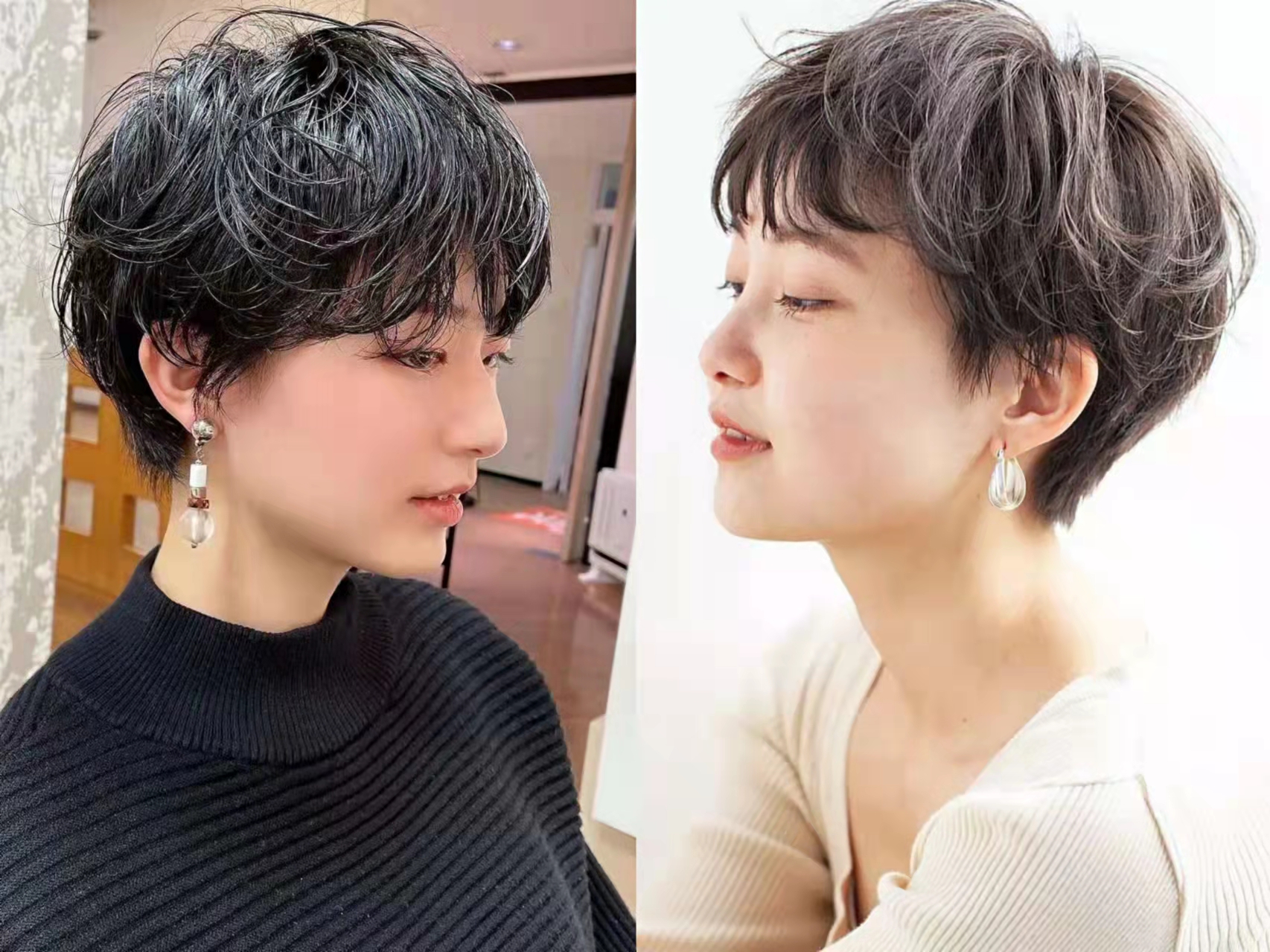 今年最受欢迎的一款短发洋气减龄,适合小脸的短发超级减龄好看