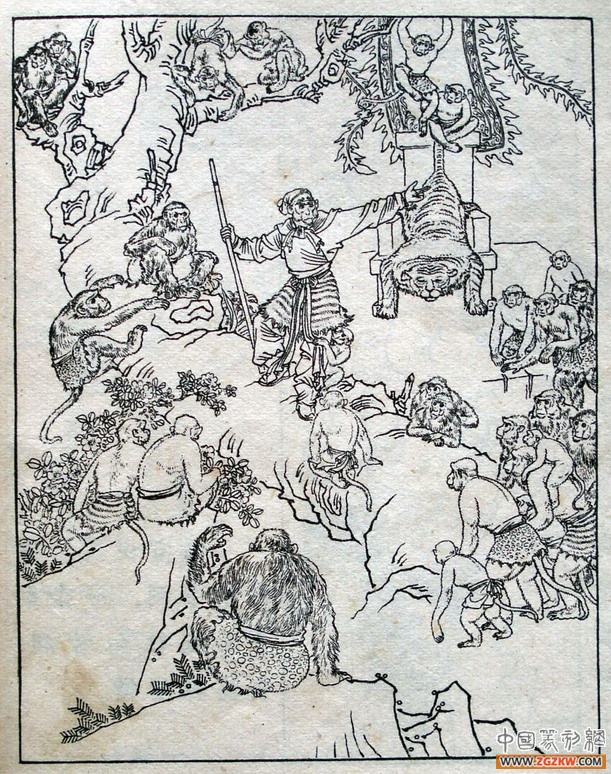 《西游记》之三打白骨精背景图,西游记三打白骨精文字版图文