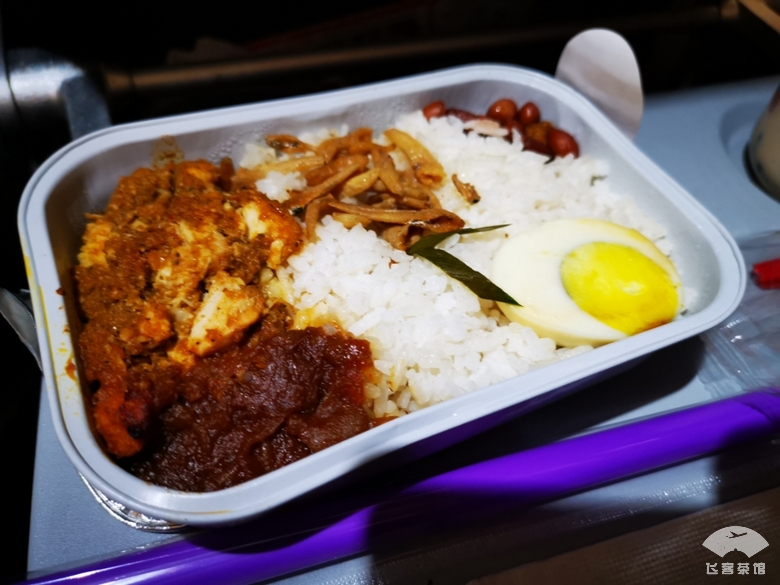 必须为亚航餐饮打call!椰浆鸡肉饭太惊艳了,真正的物美价廉