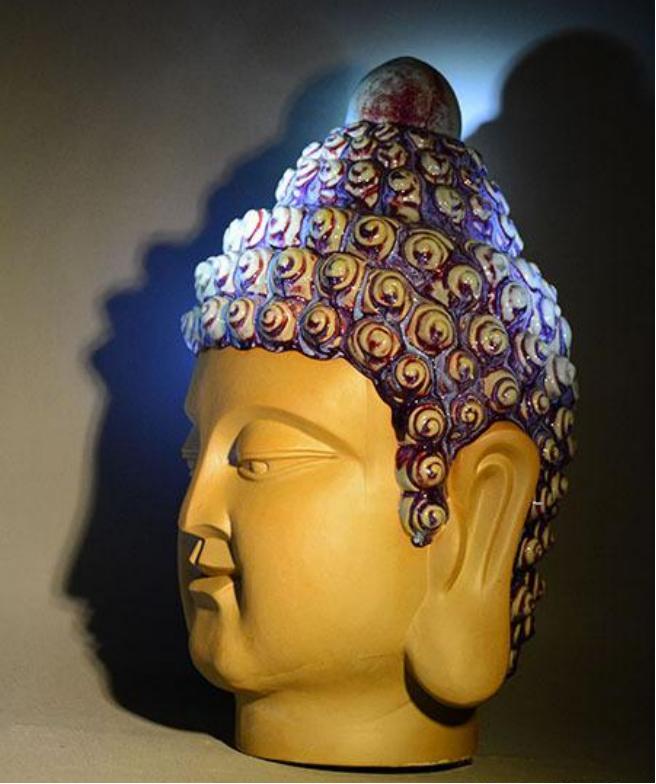 钧瓷瓷器窑变艺术,钧瓷大师贺文奇梅瓶