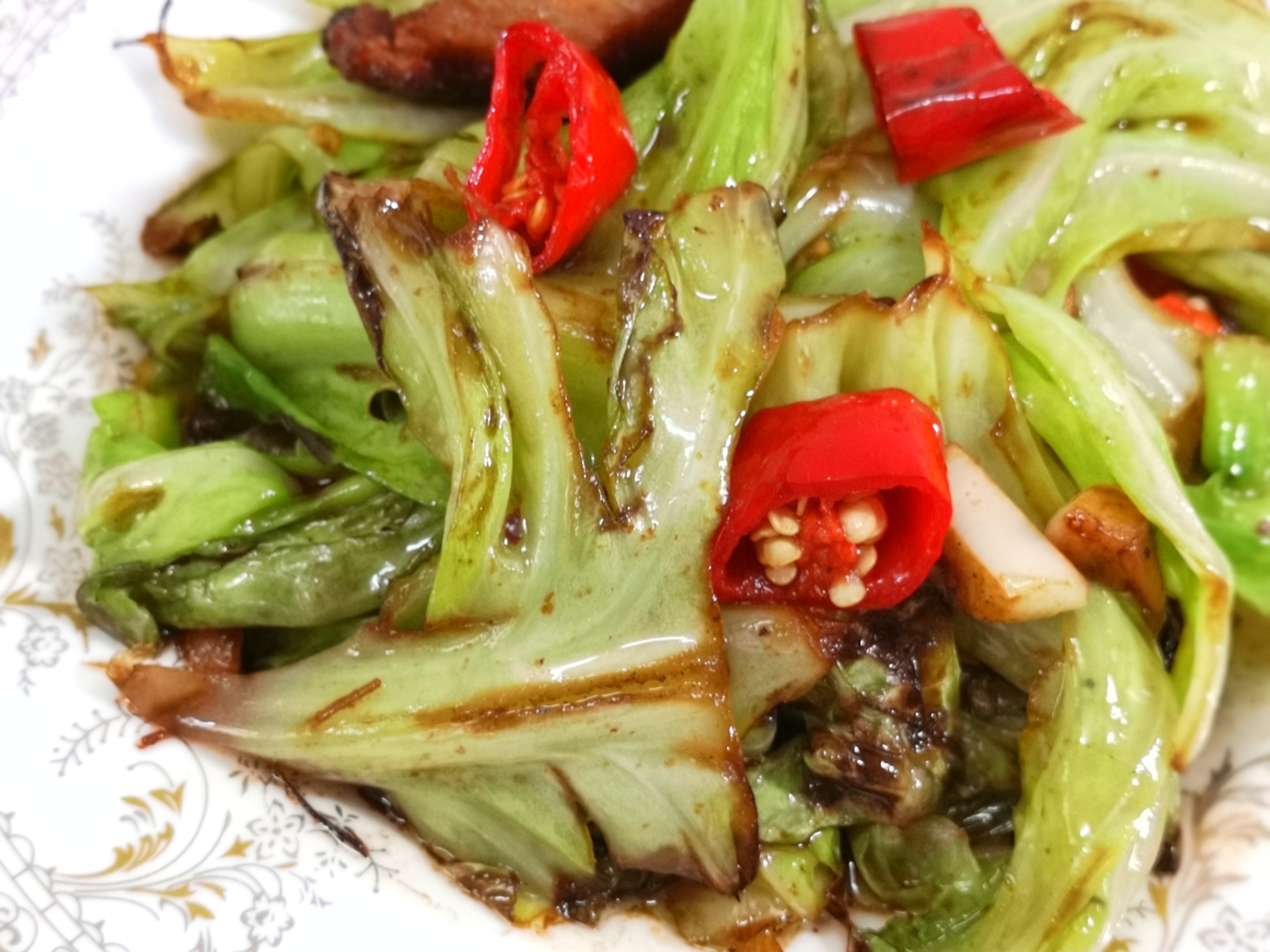 干锅炒包心菜家常做法,干锅包心菜怎么烧