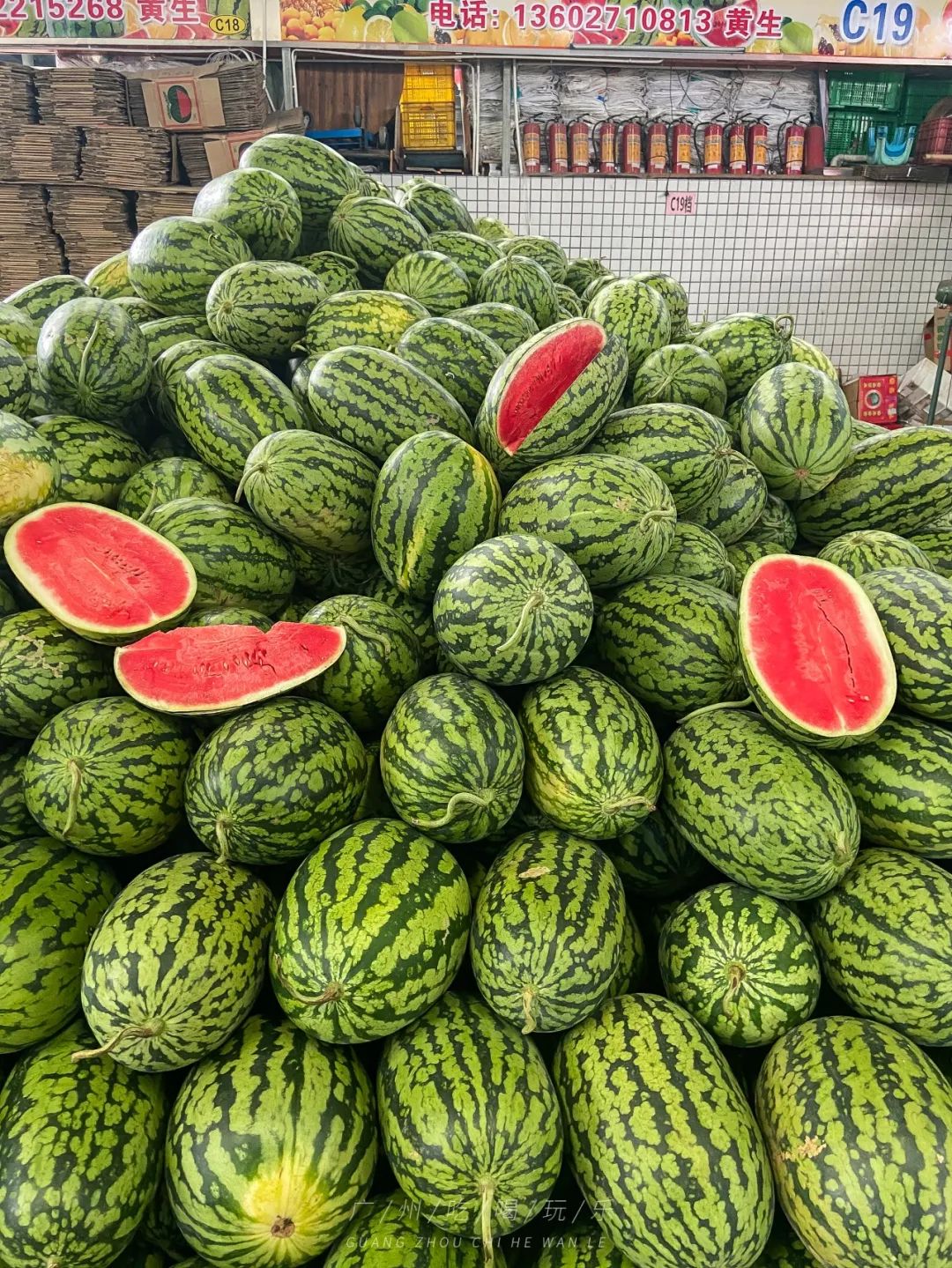 地铁坐到水果市场附近,广州天平架水果市场