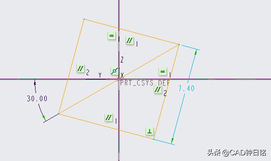 CREO/PROE产品设计教程之四芯花线建模，加深对关系式的认识